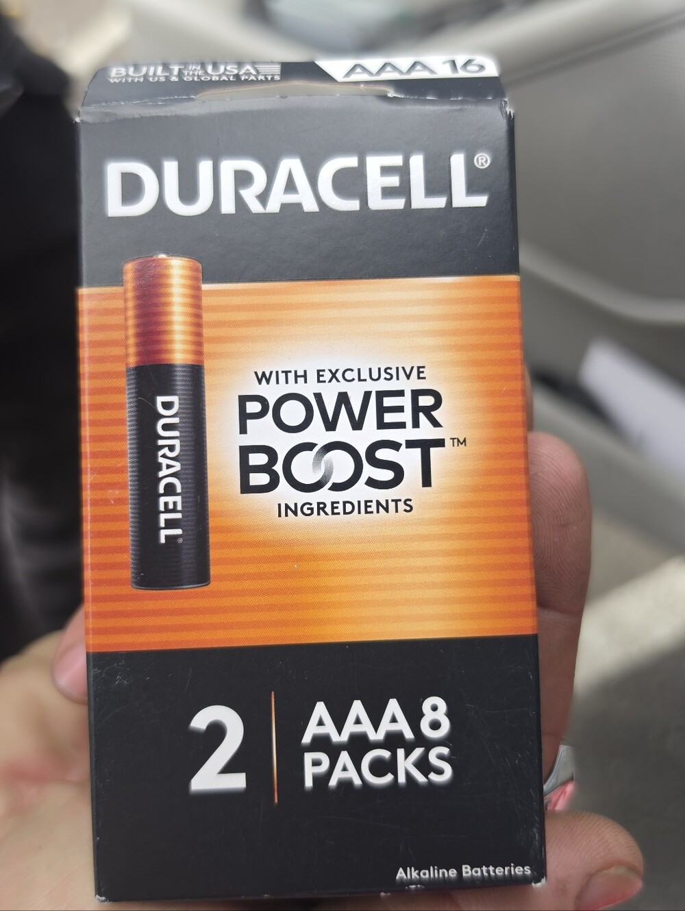 AAA Batteries Power Boost - Orange & Black (2 x 8 Pack) Bundle